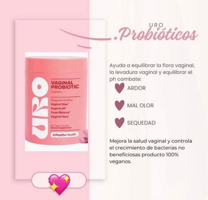 URO VAGINAL PROBIOTICS (BODEGA E) PARA LA SALUD VAGINAL DE LAS MUJERES, EQUILIBRIO DEL PH